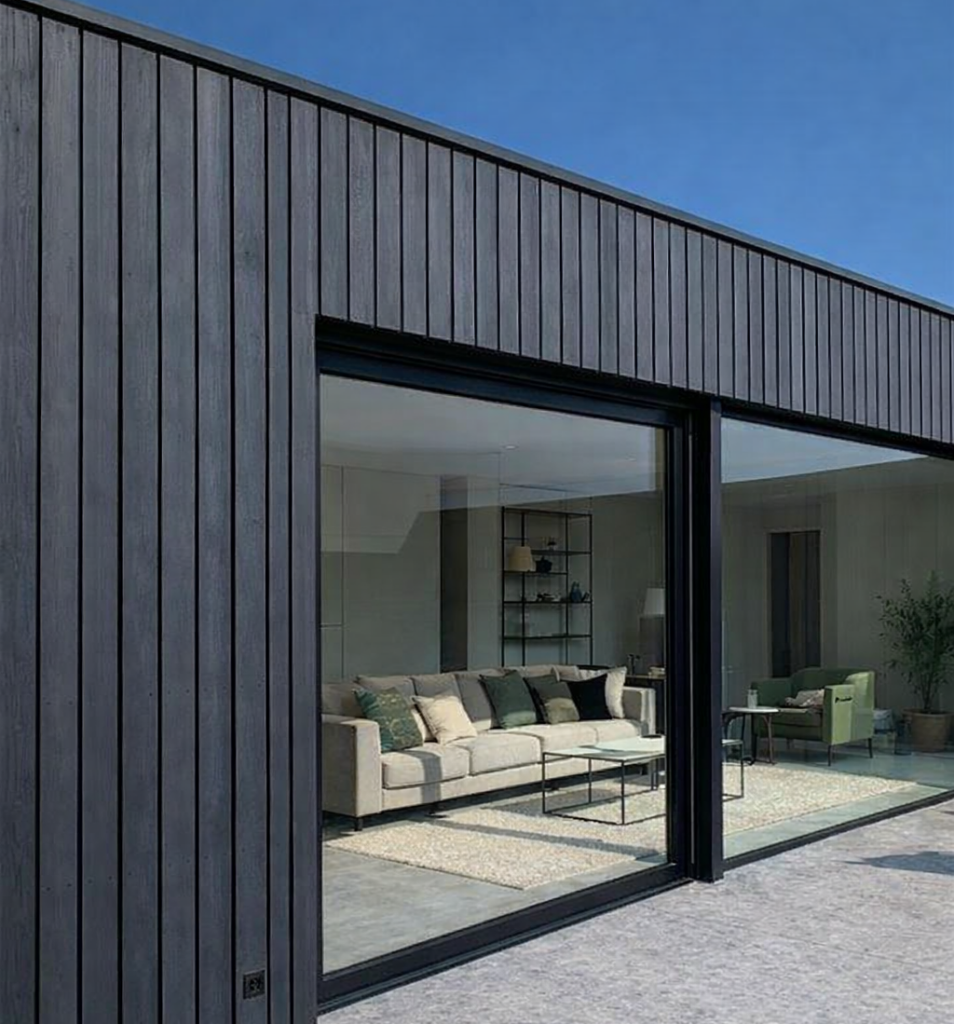 Houten gevelbekleding woning