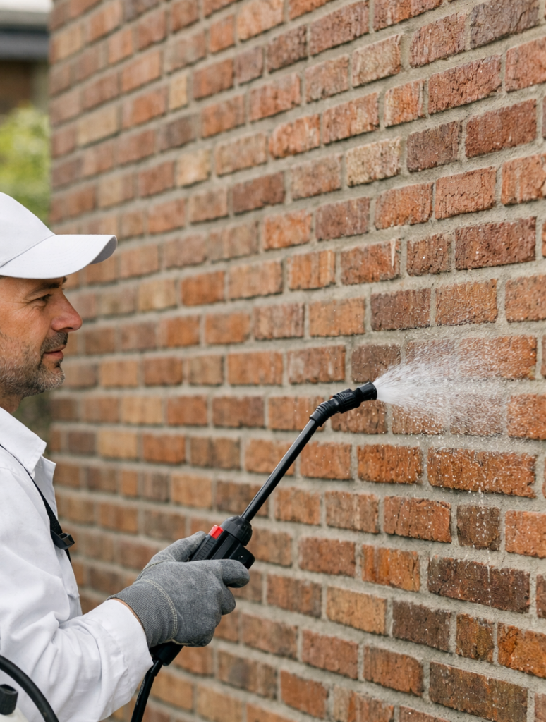 impregneermiddel aanbrengen op gevel